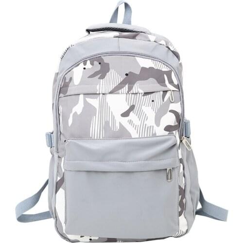 Fashion Men Backpack Trend Camouflage School Bag For Boys Large Capacity Waterproof Nylon Laptop Backpacks Scoolbags 2021