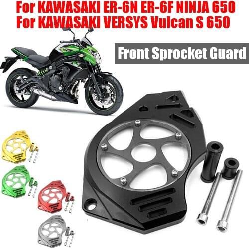 Motorcycle Accessories Front Sprocket Guard Protector Cover Chain Case For Kawasaki Ninja Vulcan S 650 ER6N ER6F ER4F Versys 650