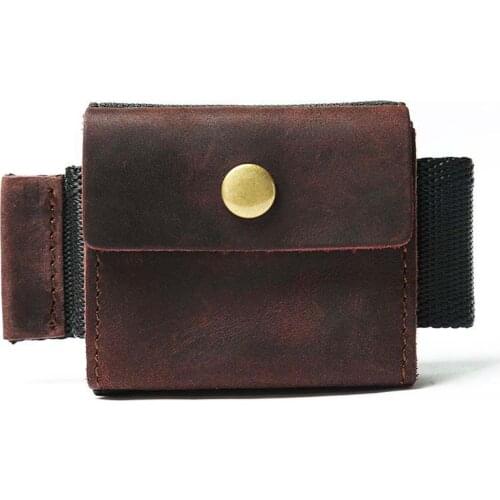 2020 new mens coin purse leather with pull card bag head layer cowhide retro mens small leather goods