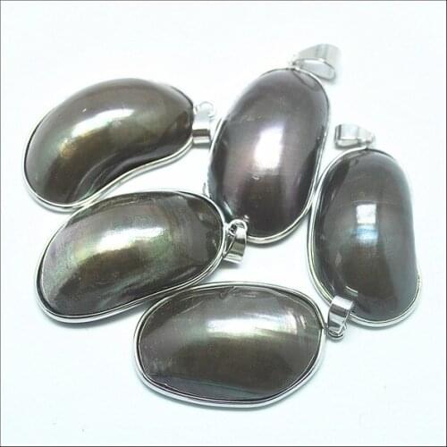 New brown sea shell pendants mother of pearl pendants for necklace pendants making accessories tourism beach gifts white colors