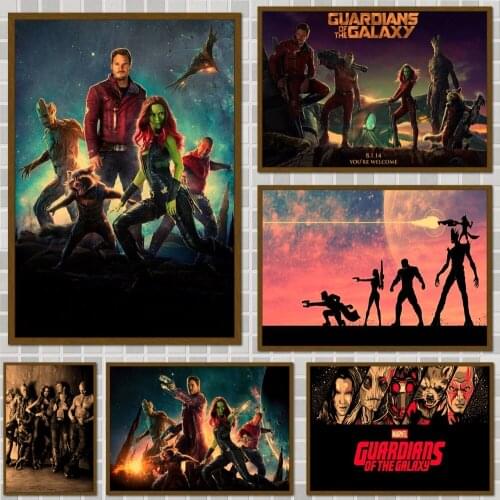Marvels Guardians Of The Galaxy Wallpapers Marvel Wallpapers Movie Poster Wall Stickers For Home Room Bar Decor Art