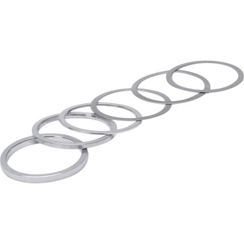 RISK 1pcs/lot 0.3/1/2/3mm Bicycle Fork Washer Aluminium Alloy Adjusting Bike Headset Washer Dust Cover Tuning Spacer Headset Gap
