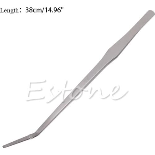 Aquarium Live Tank Curve Plant Long Tongs Stainless Steel Tweezers 27/38/48cm