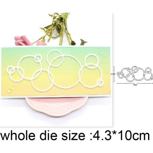 Bubble Background Frame Metal Cutting Dies Stencils For Dies Scrapbooking Decoration Embossing Photo Album Paper Card Craft Dies