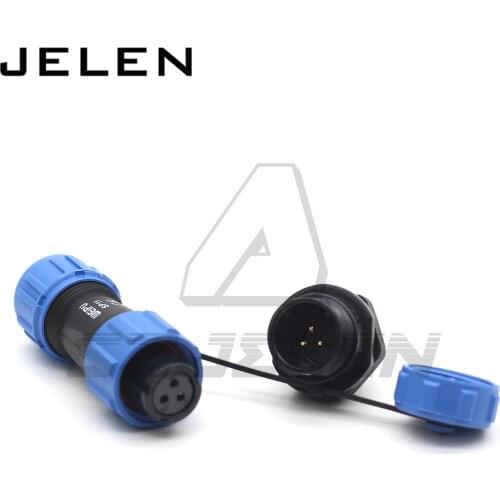 SP11series IP68 3 pin Waterproof Connector female plug Male socket panel Mount wire cable connector aviation plug