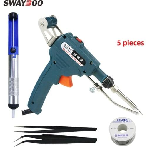 Swayboo 60W hand-held external heat type internal heat soldering iron electric iron 5-piece set with welding wire