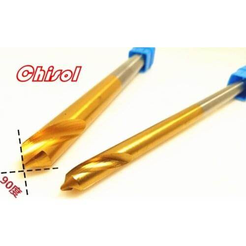 90 Degree Lengthened with Cobalt HSS Spotting Drills Coated Titanium Location Center Drill Bit Cucurbited Handle Awl 120 150 200