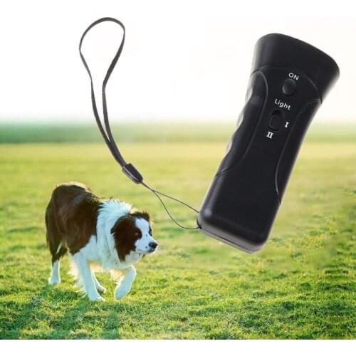 LED Ultrasonic Dog Training Repeller Trumpet Control Stopper Device Dog Anti-barking Stop Bark Deterrent Pet Tool