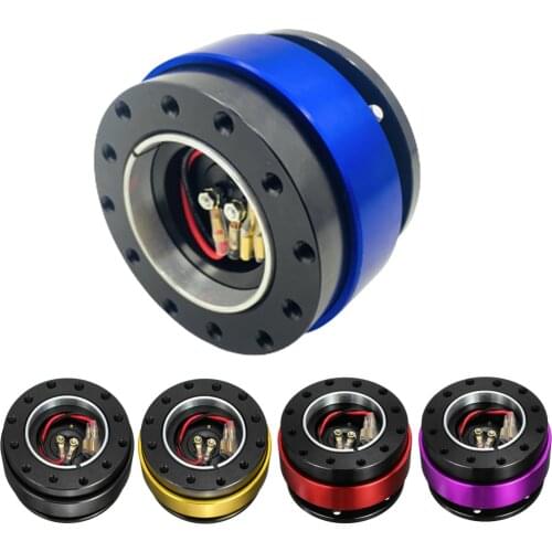 Universal Aluminum Car Steering Wheel Quick Release Hub Adapter Off Kit For 6 Hole Steering Wheel