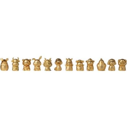 All copper gold plated ornaments "twelve zodiac" household ornaments Zodiac ornaments gifts