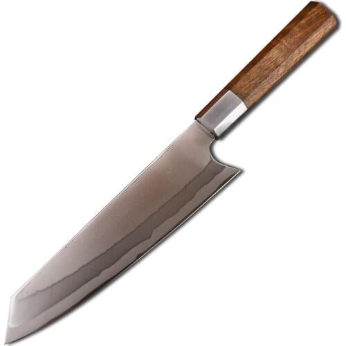 Japan VG10 8 Inch Damascus Steel Ebony Handle Kitchen Meat Cutting Outdoor Tableware EDC Tool Knife