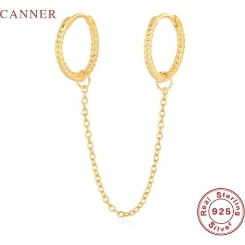 CANNER 1pcs 925 Sterling Silver Earrings For Women Ins Spiral Earrings Dangle Piercing Enamel Pendientes Mom Gift 2021 Trend