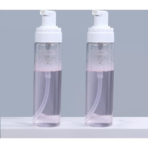 Portable 80ML Pump Dispenser Empty Clear Foam Bottle Shampoo Lotion Container Refillable Hand Sanitizer Mousse Bottles 10PCS