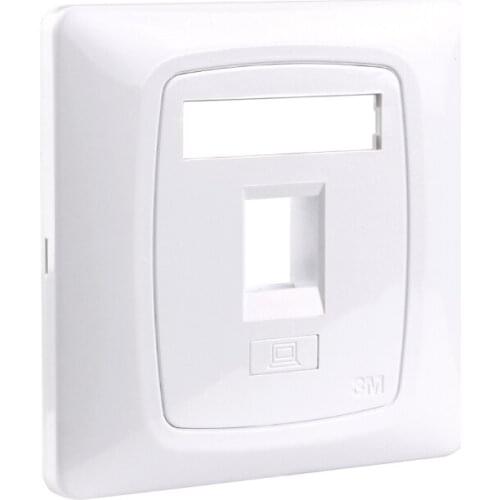 100pcs/lot Hot VOL-FPUK-1K New type faceplate Singel/Dual Ports Network Face Plate 86 Type rj45 utp Face Plate