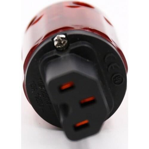 2PCS rec copper plated C-046 AC power plug IEC connector