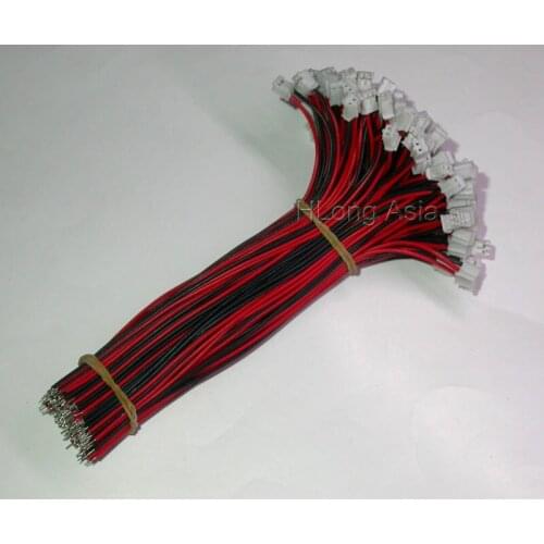 200pcs) 2PIN wires for CCTV cameras accessory 2.0mm pitch ( PINs distance), red & black wires about 15cm length