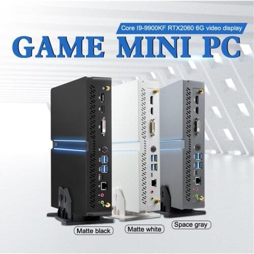 2021 Gaming Computer Desktop Mini PC Windows 10 4K Intel I9-9900KF RTX2060 I7-9700KF 32GB RAM M.2 NVMe 2*DDR4 HDMI2.0 DP WiFi