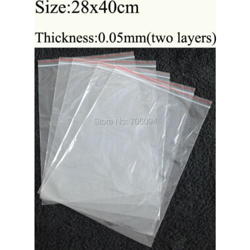 28x40cm(11''x15.8'') Jewelry Ziplock Zip Zipped Lock Reclosable Plastic Poly Clear Bags Jewelry 200pcs/lot