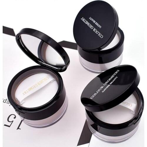 3-color waterproof, transparent, clear and oil-controlled repair gloss, makeup and setting powder for loose powder