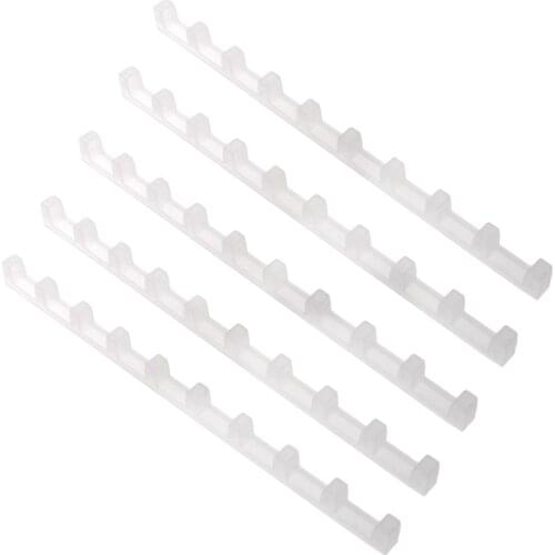 5pcs Beekeeping Bar Bee Hive Frame Avoid Agitation Plastic White Interval 37cm