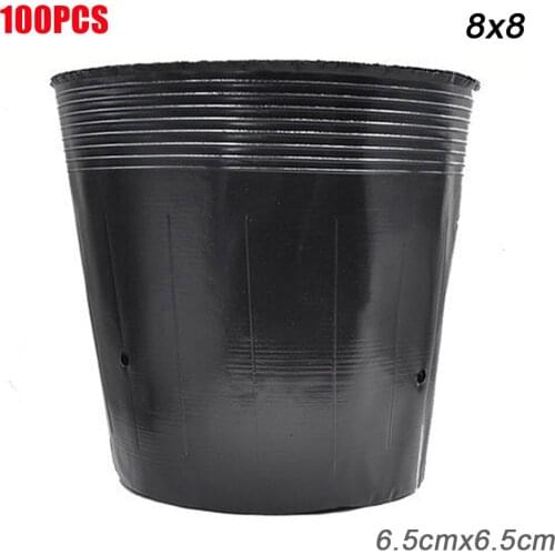 50/100pcs Plastic Seedlings Starter Pot Plants Nursery Pots for Germination Seedling HY99