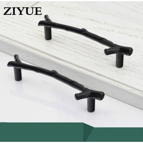 Free Shipping 2pcs Creative European Kitchen cabinets Tree Branch Handles Door Knobs Bedroom Closet Drawer Pulls Shabby Hardwar