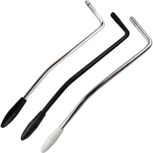 Free shipping! Guitar Single Tremolo Arm Whammy Bar Chrome or Black color with Black Tip or white tip