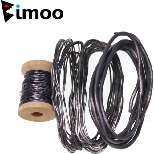 Bimoo 0.5mm 0.8mm 1mm 2mm Soft Round Fly Tying Lead Wire Material Nymph Body Streamer Weighted Thread