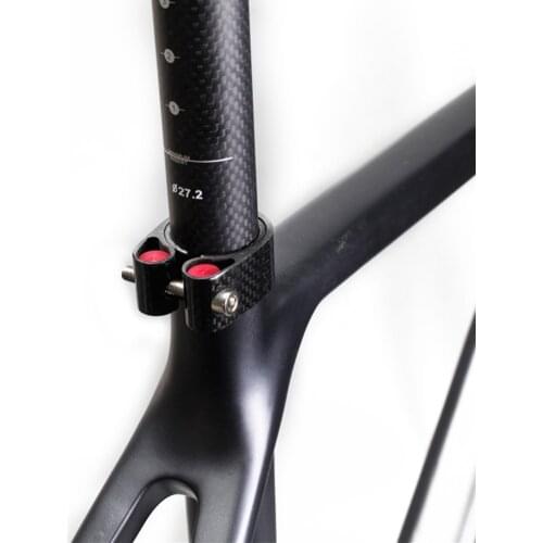 30.8/30.9/31.6mm Bike Seatpost Clamp Carbon Fiber MTB Road Seat Tube Clip Bicycle Parts Mountain Bike Accessories Free ship