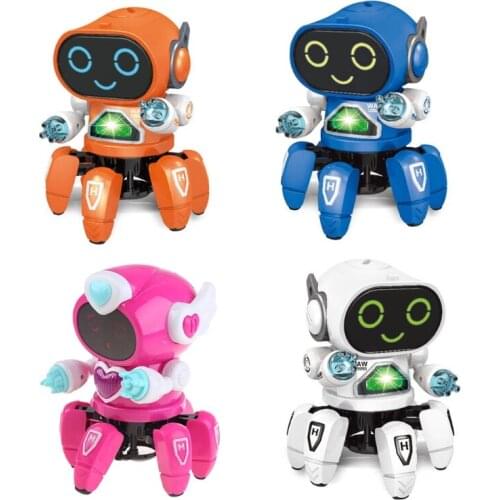 Electric Dancing Robots for Kids Toy Rock Light Music Early Education Walking Hot Seller Toys Boys Girls Babys Toddlers 69HE