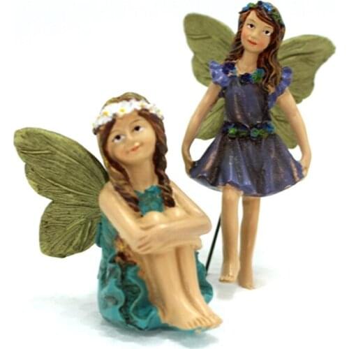 Fairy Garden - 6pcs Miniature Fairies Figurines Accessories for Outdoor Decor