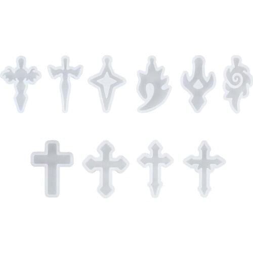 Cross Pendant Silicone Resin Mold Jewelry Making Casting Mould Craft DIY Tools