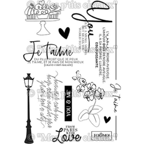 French transparent Clear Silicone Stamp/Seal for DIY scrapbooking/photo album Decorative clear stamp sheets B0835