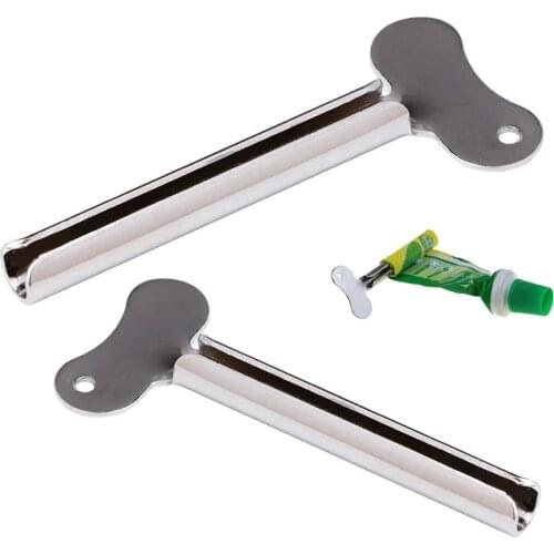 Mini Stainless Steel Toothpaste Squeezer Facial Cleanser Toothpaste Tube Rolling Press Squeezer Dispense Bathroom Accessories