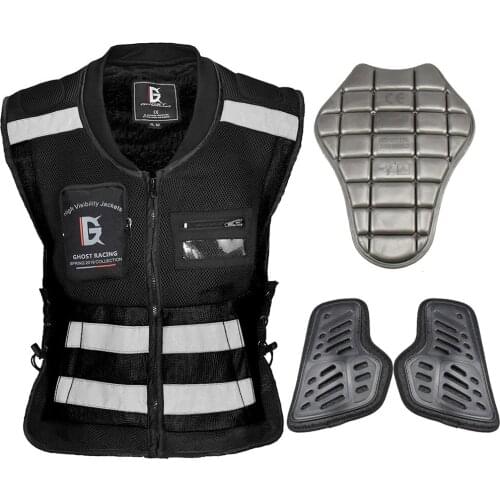 Motorcycle Vest Reflective Vest Motorcycle Jacket Motorbike Riding Biker Vest Moto Green Yellow Black M-2XL