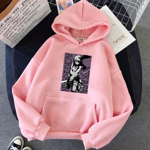New Anime Attack on Titan Women Hoodie Sweatshirt Funny Manga Pullovers Hot Sale Cartoon Graphic Fashion Hoody Unisex Pullovers