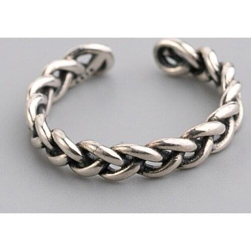 New Trendy Charm Twist Chains Rings For Women Men Boho Knuckle Party Rings Punk Cocktail Jewelry Girls Gift anillos bijoux