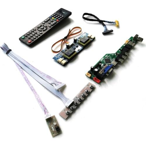 For HSD190ME12/HSD190ME13/HSD190MEN3 30Pin LVDS Audio VGA USB 4-CCFL monitor 19" 1280*1024 LCD display controller board kit