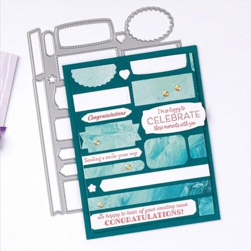 Greeting Words Metal Cutting Dies and Stamps for DIY Scrapbooking Album Decorative Crafts Embossing Paper Cards Stencils Dies