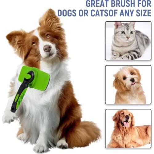 Pet Self Cleaning Brush Dog Cat Hair shedding Comb Pet Grooming Tool Furmins Hair Removal Comb For Dogs Cats Supplies