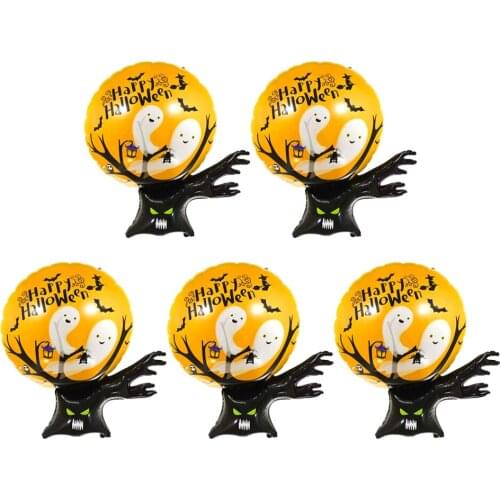 5 Pieces Ghost Tree Balloons Halloween Party Decoration Supplies