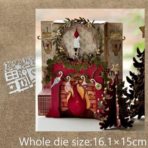 New Design Craft Metal die cuts Cutting Die Christmas candle stove scrapbooking Album Paper Card Craft Embossing die cuts