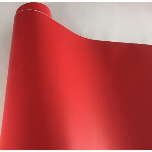 10/20/30/40/50X152cm Matte Red Vinyl Film DIY Styling Adhesive Car Wrap Sticker Roll With Air Bubble Free Release