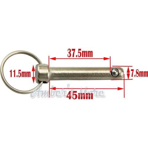 10pcs 8x45mm Boat Top Bimini Top Quick Release Ball Pin Marine Hardware Deck Hinge Replacement Accessories