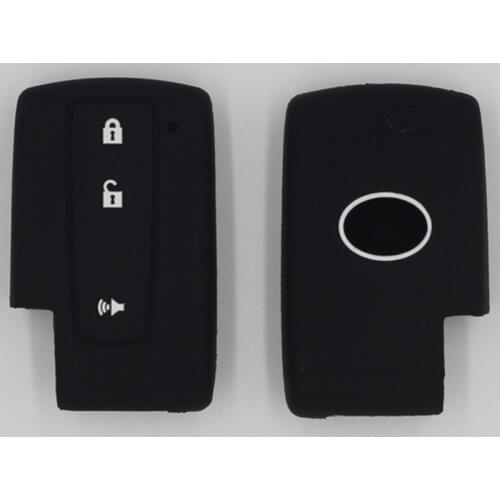 2PC Silicone 3 Buttons Remote Key Chain Cover Fob for Toyota RAV-4 Highlander Corolla Camry