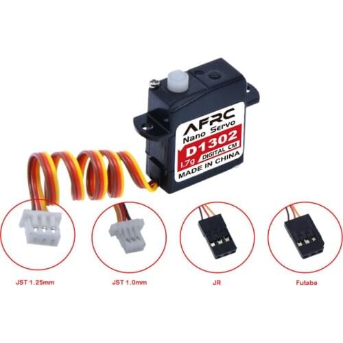 4PCS AFRC-D1302 Micro 1.7g Large Torque Mini Digital Servo JST Connector for RC Model Drone Airplane Helicopter