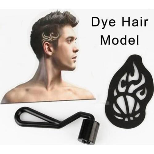 8pcs dye hair pattern hair dye sticker salon barber Hairdressing design model tape accessories
