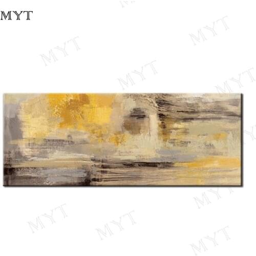 MYT Abstract Gold Color Oil Painting Wall Art Picture Canvas Art Modern Painting Wall Decoration For Living Room Wall