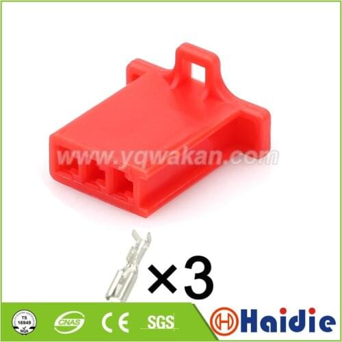 Free shipping 10sets 3pin sumitomo 2.8mm auto wire harness female connector 6040-3111