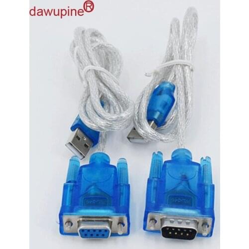 Dawupine HL-340 USB Transfer RS-232 Serial Port Line 9 PIN COM Port Converter Male Female Head Plug